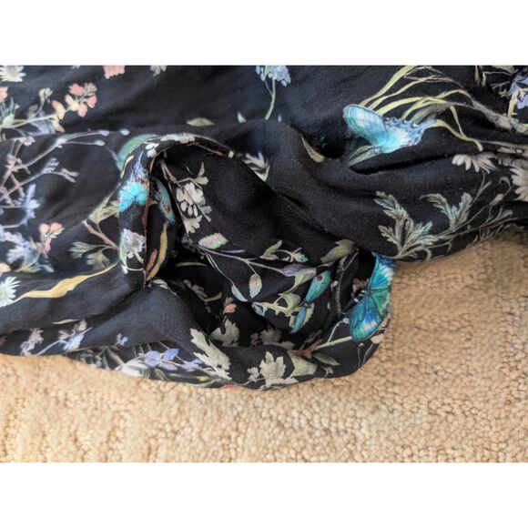 NWT Anthropologie Let Me Be Dress Women Small Black Sweatheart Ruffle Tier Maxi - Picture 5 of 10